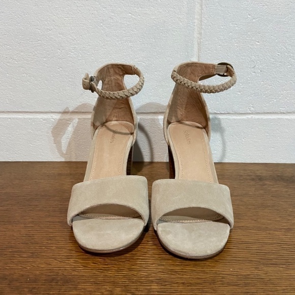 Soludos Women's Hazel Sandals 5.5 Sand Mid Height Heel Wedding Cocktail‎ Travel - Picture 4 of 16